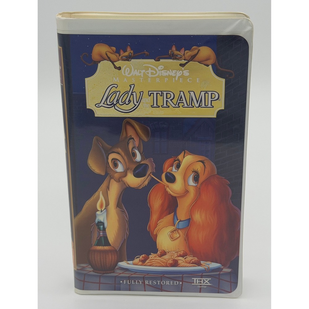 Lady and the Tramp VHS Disney Masterpiece Collection Clamshell Case